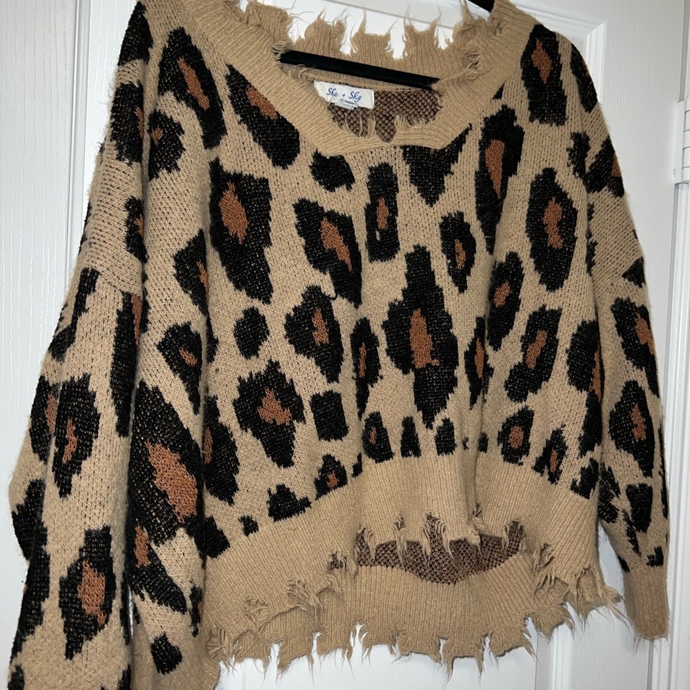 Cheetah sweater